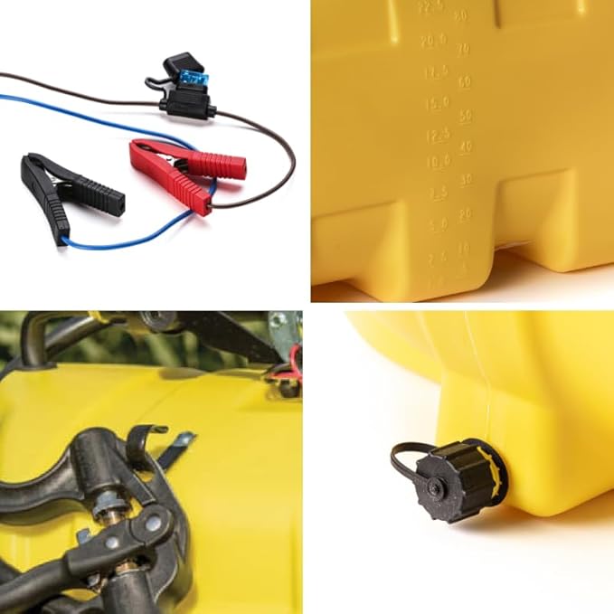 25 Gallon Diamond Spot Sprayer – 4.0 GPM SHFLO 12V Pump, Deluxe Aluminum Handgun, 15’ Hose – ATV/UTV Lawn & Garden Sprayer for Weed, Pest, and Fertilizer Application