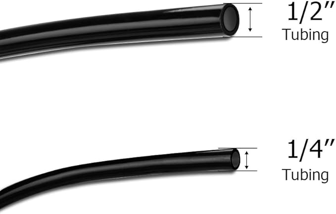 Garden Irrigation Tubing,1/4" Blank Distribution Tubing 100ft Flexible Tubing,Watering Drip Automatic Irrigation Equipment Set for Garden Greenhouse,Flower,Patio,Lawn (100 ft)