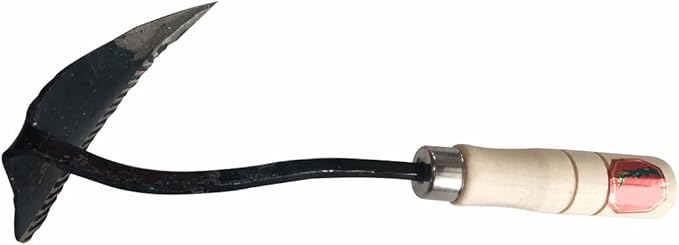 GARASANI Sawtooth Hand Plow Hoe Korean Style Ho-Mi - Best Organic Gardening (Sawtooth)