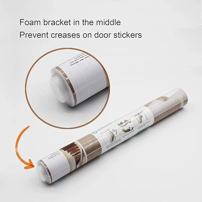 3D Door Wallpaper Self-Adhesive Door Poster - Beach Street - Door Film Photo Wallpaper Premium PVC Waterproof Door Sticker Wall Sticker for Bedroom Living Room Door Decoration Stickers 88 x 200 cm