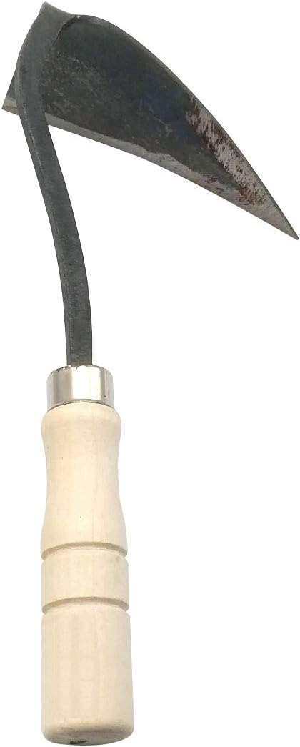 GARASANI Hoe Hand Plow Hoe Korean Style Ho-Mi Organic Gardening (Triangle)