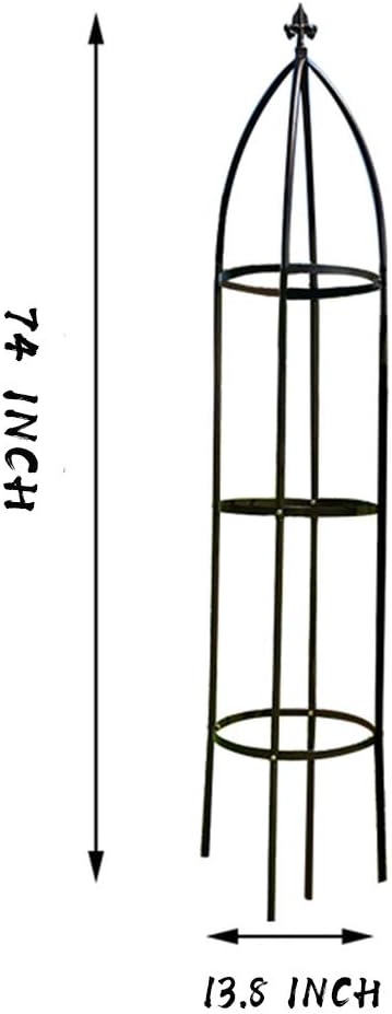 Garden Arch Trellis for Climbing Plants Rose Thicken Metal Wedding Arches Arbor Ceremony Party Outdoor Floral Decor Bronze