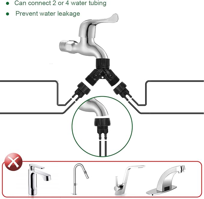 Garden Irrigation Kit,131ft 1/4" Drip Irrigation Kit Garden Irrigation System with Adjustable Nozzle Dripper Automatic Irrigation Equipment Set for Garden,Greenhouse, Patio,Lawn