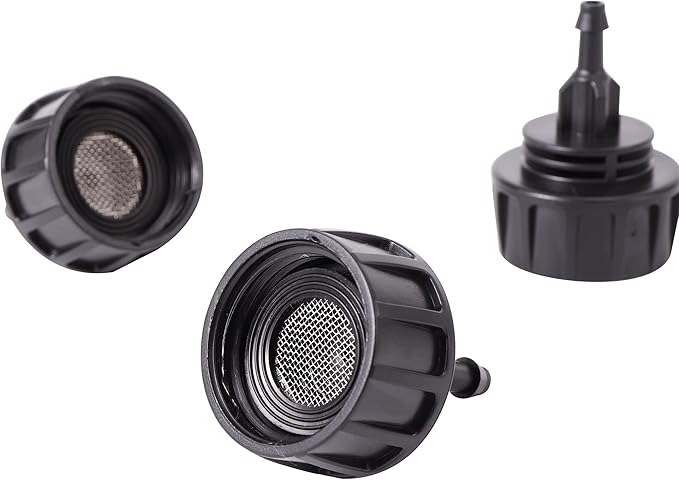 Inner 3/4 inch to Single 1/4 Pipe Joint with Four Black Strainer 6-Point Washers,Garden Irrigation System Used in Gardens,Lawns