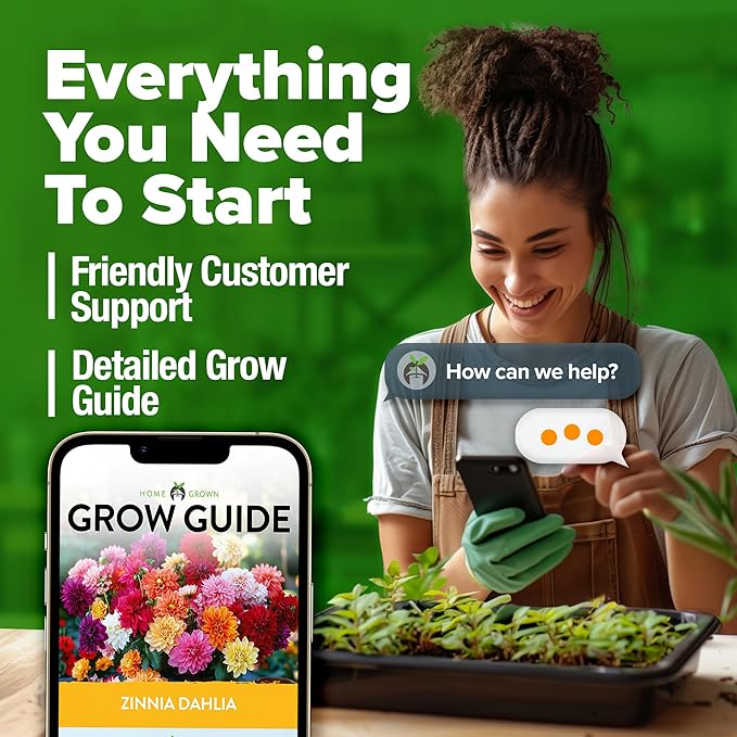 HOME GROWN π¨π¦π π£π₯ππ ππ¨π Zinnia Dahlia Seeds Pack for 2025 β 524 π‘π’π‘-ππ π’ Flower Seeds | Vibrant Zinnia Elegans for Pollinator Gardens, Borders & Containers | Easy-to-Grow Outdoor Blooms
