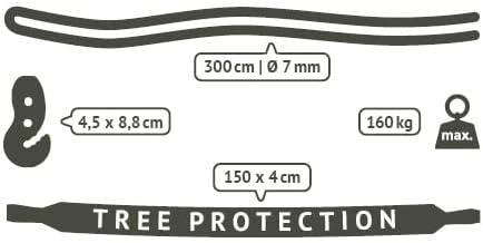 LA SIESTA® XL King Domingo Hammock Chair Swing & Tree Mount Kit - Suspension Kit for Trees Beams Posts - Weatherproof, Outdoor Indoor Hammock Swing - Hanging Chair for Bedroom Patio - Sea Salt