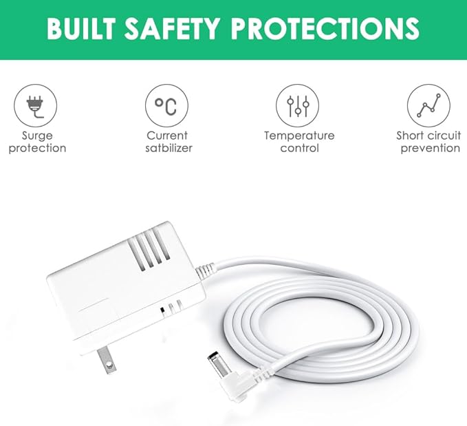 24V AC/DC Adapter Charger Compatible with Rachio Smart Sprinkler Controller, Indoor Irrigation System Controller Accessories Power Supply Cord