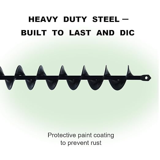 32" x 2" Extended Length Auger Drill Bit for Planting Bulb & Bedding Plant Auger, Garden Plant Auger, No Need to Squat Post Hole Digger for 3/8" Hex Drive Drill, Earth Auger Bulb Planter Tool