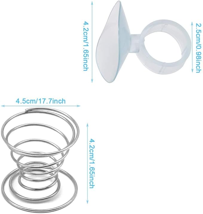 40 Pack Air Plant Stand Holder Tillandsia Airplant Container with Suction Cup Tabletop Planter Display Racks for Hanging Tillandsia House Plants