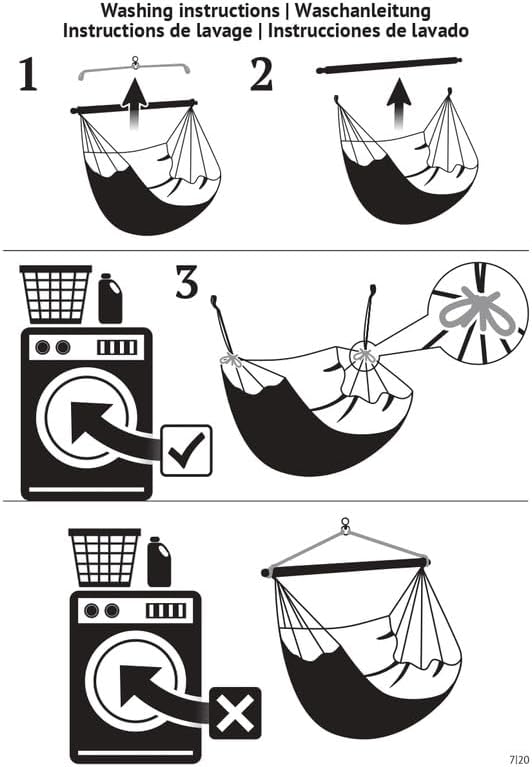 La Siesta® - XL King Habana Cotton Hanging Hammock Chair, Indoor Outdoor Hammock Swing Chair, Boho Hanging Chair Bedroom Patio, Max 355 Lbs, Latte