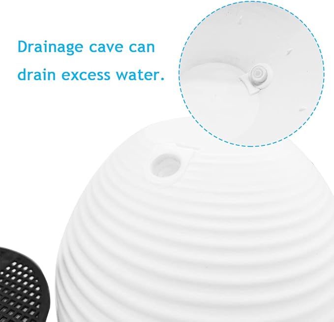 4 Pcs 8 inch Hanging Planter Pots,Self-Watering Round Hanging Basket with Water Tray and Metal Chain,Succulent Flower Plant Pot Container for Indoor Outdoor Garden Balcony Wall Decor,White