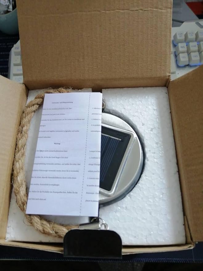 Hanging Outdoor Solar Lights, 30LED Cracked Glass Ball Decorative Lights,Solar Powered Waterproof Landscape with Handle for Tree Yard Garden Patio Fence Holiday Decor(Multicolor)