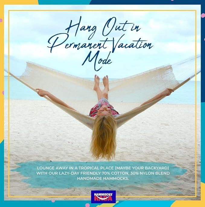 Hammocks Rada Mayan-Made Matrimonial Yucatan Hammock - Two Person - Fits 12.5 to 13 Feet Hammock Stand - Up to 550 Pounds, Two Green - Hanging Bed