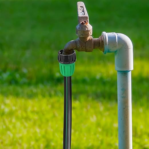 3/4 Inch Female Pipe Thread to 1/2 Inch Drip Irrigation Tubing Adapter: 8 Pieces 1/2 in. Barbed Drip Line x 3/4 in. Faucet PVC Adapter Connect 3/4" FHT Faucet, Sprinkler Manifold, Garden Hose