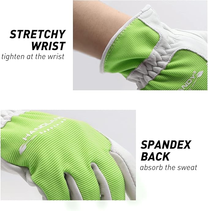 HANDLANDY Women Safety Work Gloves Utility Touch Screen Working Grip Glove for Yardwork Gardening Breathable Mechanic Gloves
