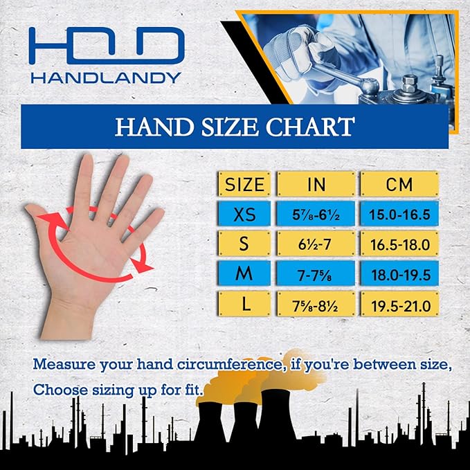 HANDLANDY Women Safety Work Gloves Utility Touch Screen Working Grip Glove for Yardwork Gardening Breathable Mechanic Gloves