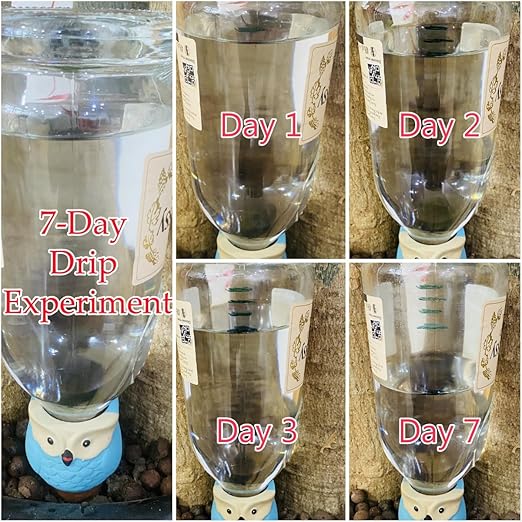 4 Pack Terra Cotta Watering Spikes, Owl Shape Terracotta Watering Spike, Vacation Self Watering Planter Insert, Automatic Plant Waterer for Indoor Outdoor Plants