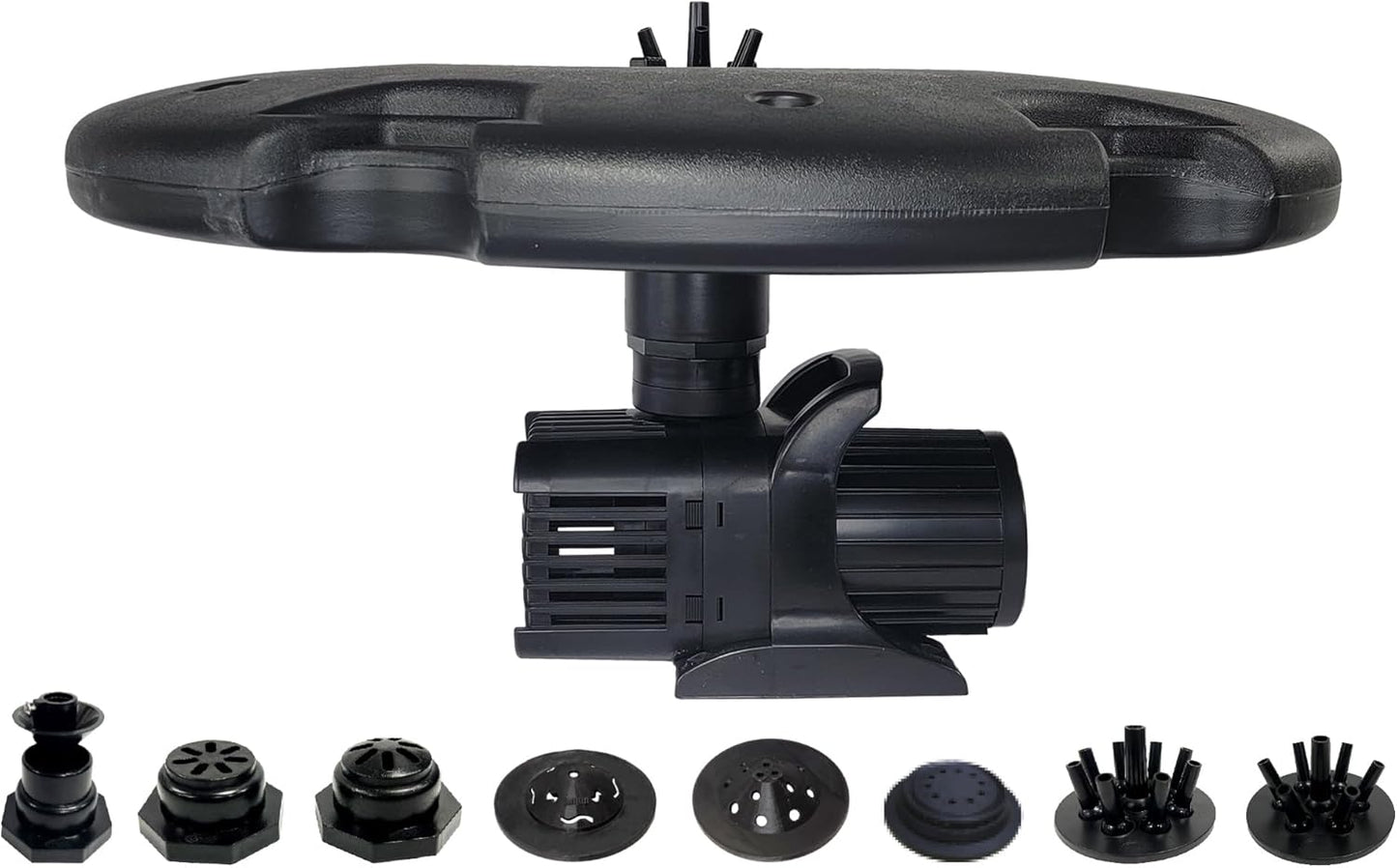 HALF OFF PONDS Floating Fountain – 1.5 HP Pond Aerator with 200' Cord – 12,500 GPH Water Pump – 11 Spray Patterns - Energy-Efficient – for Large Ponds, Lakes & Water Gardens