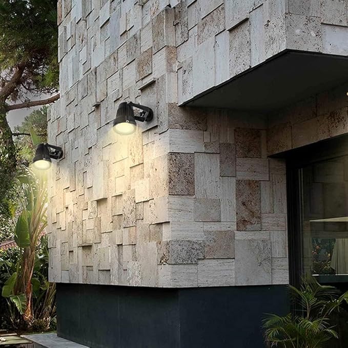 4 Pack 10W LED Spot Lights Indoor Uplight, Security Floor Spotlight,Ceiling Spotlight,120V Landscape Lights, Home,Garden,Yard with US 2-Plug Warm White