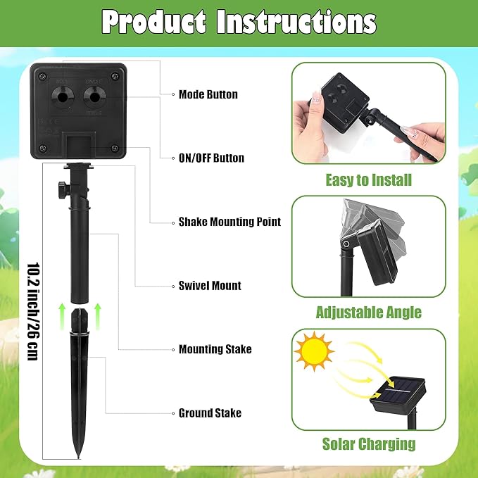 3 Set Seasonal Garden Flags with 8 Modes Solar LED Double Sided 12 x 18 Inch Small Yard Flags Outdoor Lighted Welcome Spring Easter St. Patrick's Day Clover Garden Decor for All Seasons