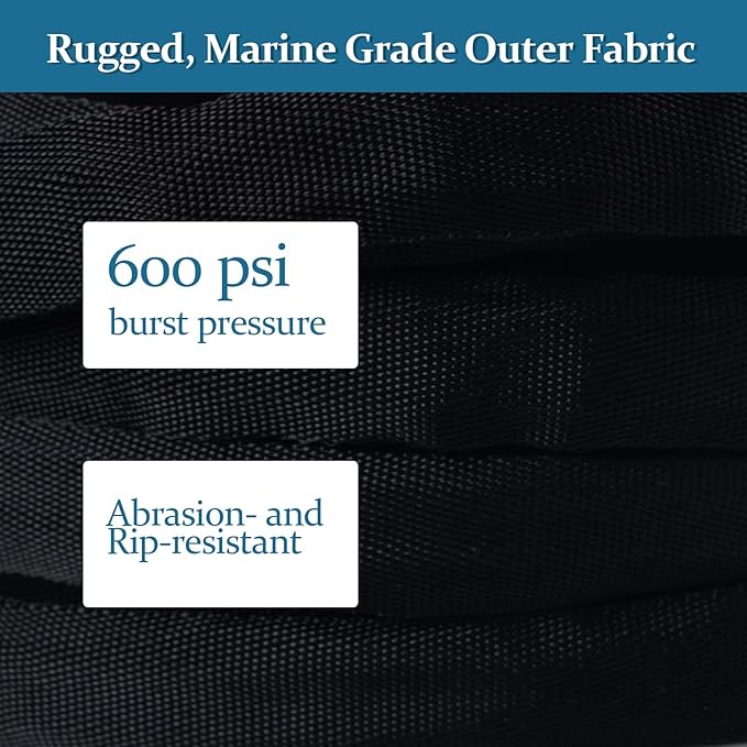 Garden Hose 25ft, Made of TPE(Not PVC), Ultra-Light & Flexible Water Hose with Solid Brass Fittings, Non-Shrinking, Easy to Storage, Drinking Water Safe Material, All-weather, Black, Newbox