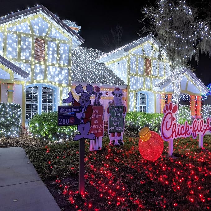 33ft 100 LED Christmas Lights Outdoor - 8 Modes Christmas String Lights Clear Wire with Time Memory, Waterproof Plug in Fairy String Lights for Indoor Outdoor Home Party Garden Decoration, Cool White