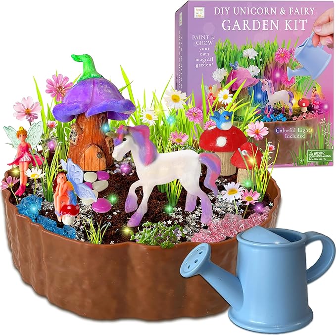 Hapinest DIY Unicorn & Fairy Garden Kit