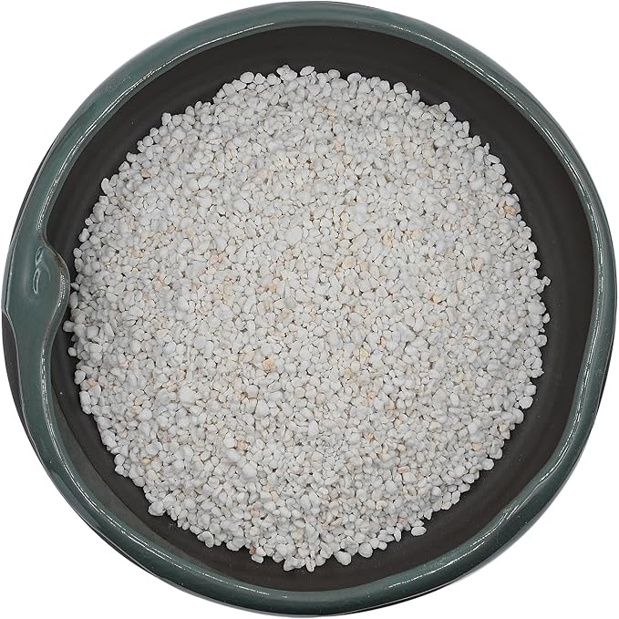 25QT Horticultural Perlite Bulk, Organic Perlite for Plants, Course Perlite for Gardening, for Plants Indoor, for Houseplants, to Promotes Soil Root Growth, and Water Drainage and Plant Growth(3-6mm)